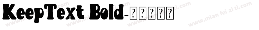 KeepText Bold字体转换